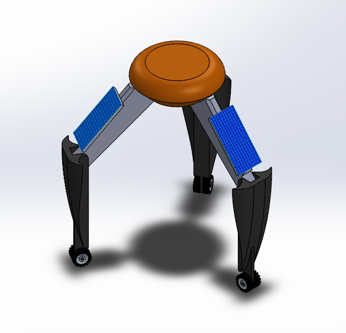 triarm-gantry太阳能三足月球车3D数模图纸 STEP IGS格式
